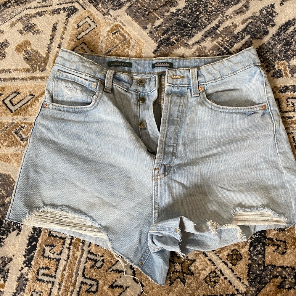 Wild fable highest rise cutoff Jean shorts.